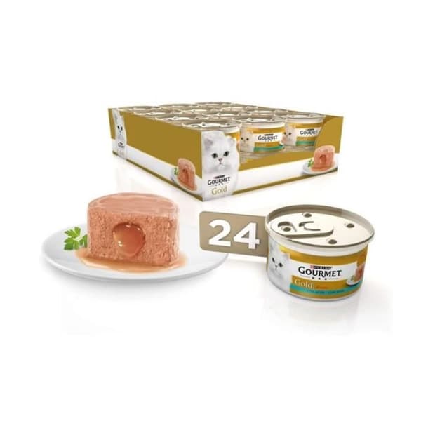 Gourmet Purina Purina Gourmet guldfondant - Kattfoder 24 x 85 g - 12348459cp