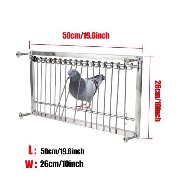 Pigeon Door, Säkert Installations, Hållbar Järnkonstruktion,50 x 26cm