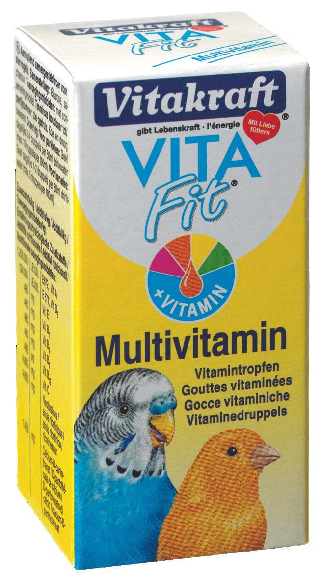 Vitakraft multivitamin 10 ml droppar vitt. D / fåglar