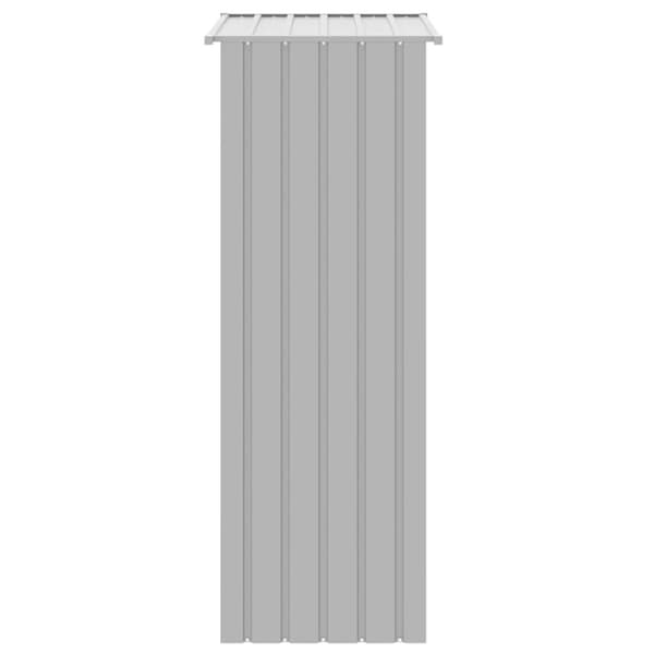 vidaXL Fuglebur grå 215x78x200 cm galvanisert stål