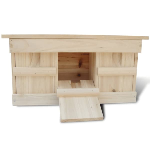 Fågelholkar 2 st trä 44x15,5x21,5 cm