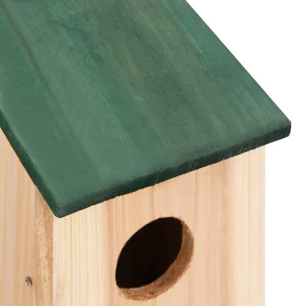 vidaXL Fågelholkar 10 st massivt granträ 12x12x22 cm -  Fågelholkar
