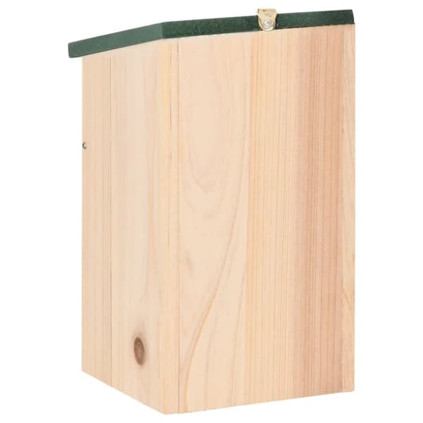 The Living Store fuglehuse 10 stk. 12x12x22 cm massivt fyrretræ -  Fuglehuse