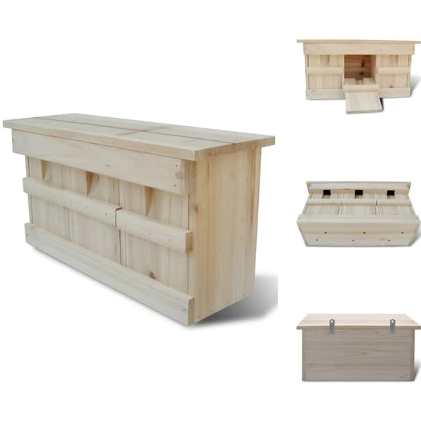Fuglehuse - Living redekasse til spurve 44 x 15,5 x 21,5 cm