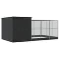 Miniatyrbilde 6 av 9: vidaXL Voliere med forlengelse sølv 497x303x216 cm stål