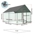 Miniatyrbillede 2 af 2: Hønsehus, Høj Indgang & Lås, Anti-UV Dække,Ekstra Stor