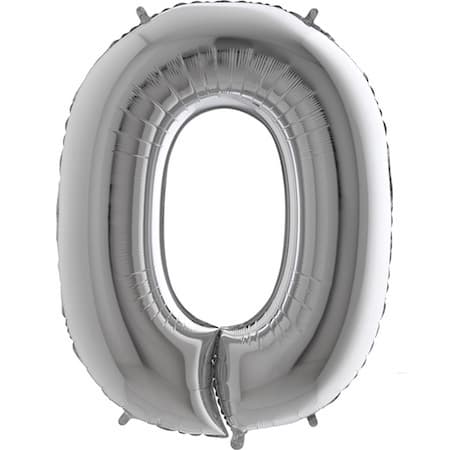 Folie tal ballon Sølv metallic, 102 cm (40") 0