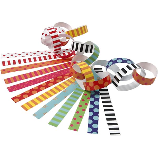 Girlangstrimlor med tryck - 16 cm x 15 mm - 2400 st