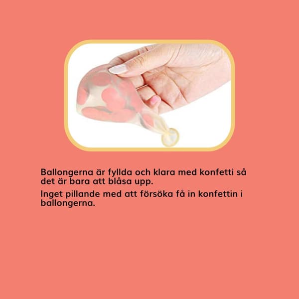Punaiset ilmapallot ja läpinäkyvät konfettitäytteiset ilmapallot syntymäpäiville ja ystävänpäiväksi - heliumilmapallot luonnonkumilateksista