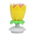 Miniatyrbild 2 av 3: Grattis på födelsedagen Fantastiskt Lotus Blossom Musikljus Roterande Gul Blomma ZSY51104063YE_1904 Gul