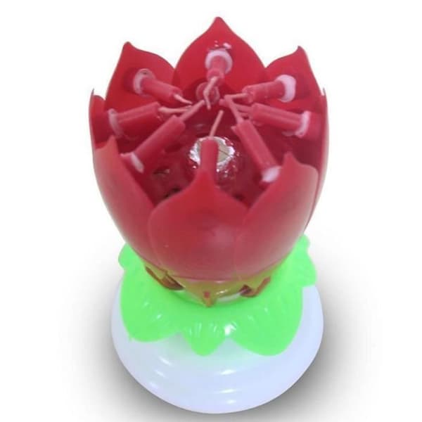 Musikljus - Modefest - Lotus - 14 delar - 11 cm - Flerfärgad
