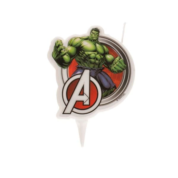 Hulk Avengers födelsedagsljus 7,5 cm - Flerfärgad