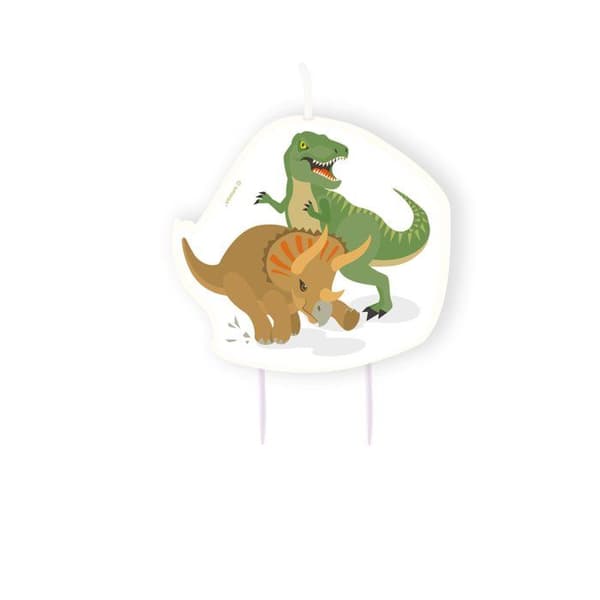 Födelsedagsljus Stora Dinosaurier - Grön