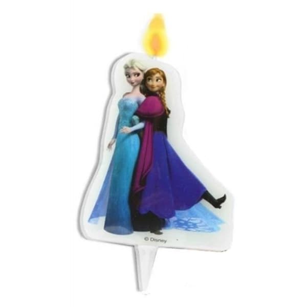 Fryst födelsedagsljus - Fryst - Elsa och Anna - Blått och vitt - Barn - Tjej