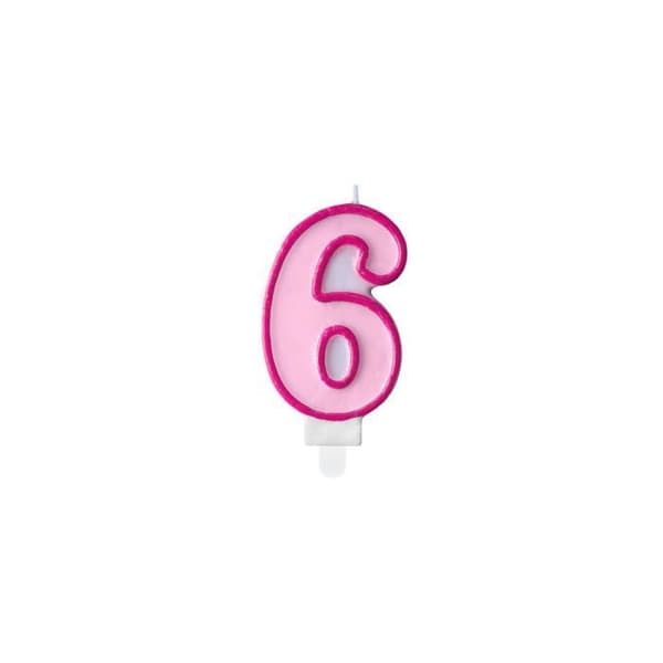 Rosa 6-årsljus