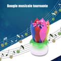 Miniatyrbild 4 av 4: TD® Musical Spinning Flower Magiskt födelsedagsljus för tårtdekorering - Tillbehör till födelsedagstårta