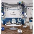 Miniatyrbild 2 av 2: P'TIT Clown re22578 - Set med 24 stora glittriga blå ljus