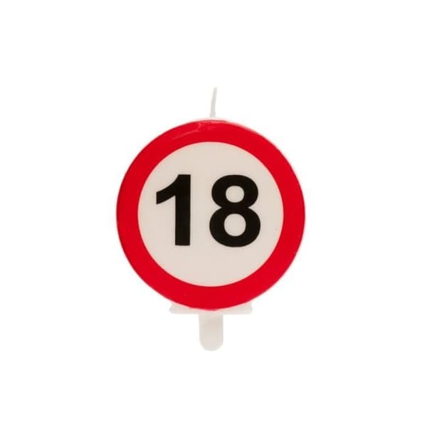 FÖDELSEDAGSLJUS 18 ÅRS PANEL 6,3CM Flerfärgad