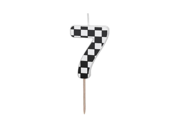 Födelsedagsljus Nummer 7, 5,5 cm, blandad