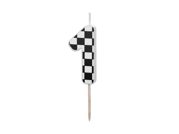 Fødselsdagslys Nummer 1, 5,5 cm, blandet