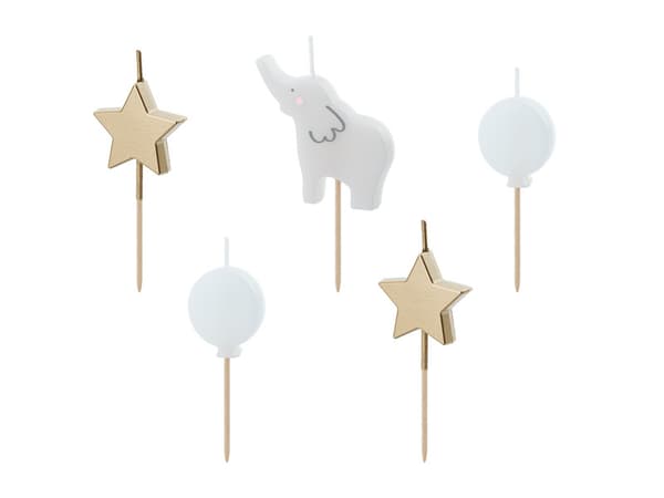 Elefantljus, 3-5 cm, blandade (1 ask / 24 förpackningar) (1 förpackning / 5 st.)