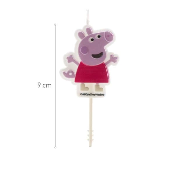 Födelsedagsljus - Dekora - Peppa Pig - Pack om 4 - Flerfärgad - 17,1 cm