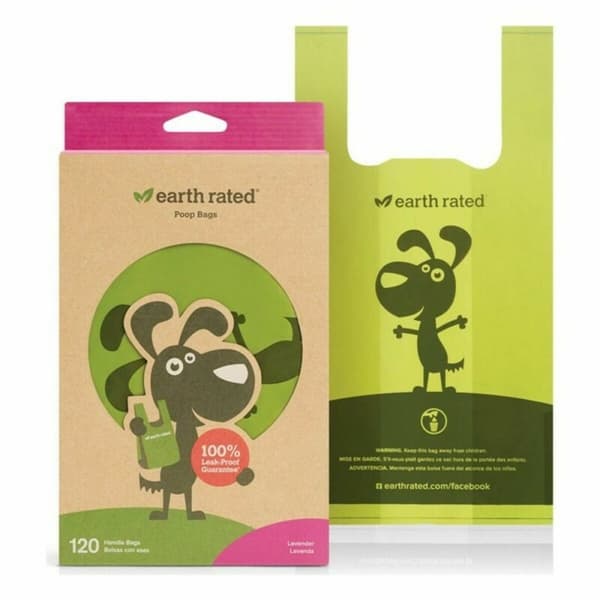 Tasker Earth Rated 870856100069 Lavendel Kæledyr (120 uds)