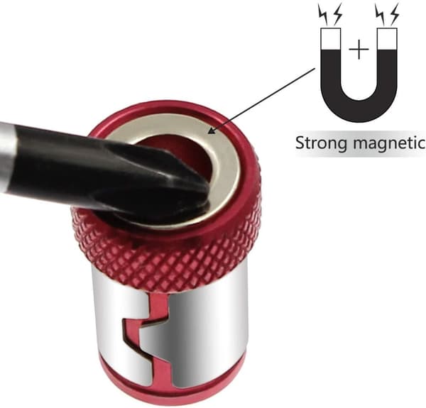Magnetisk skruvhållare till bits / skruvmejslar