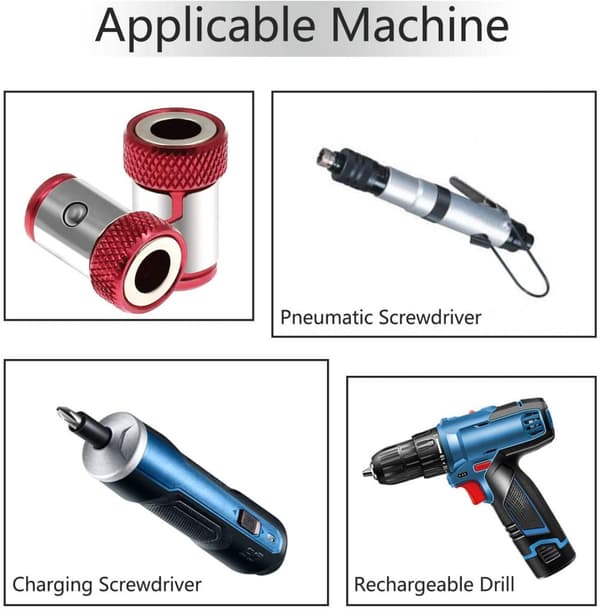 Magnetisk skruvhållare till bits / skruvmejslar