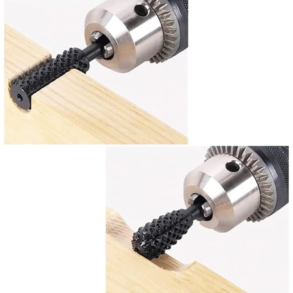 5x Raspe til Boremaskiner - Sort