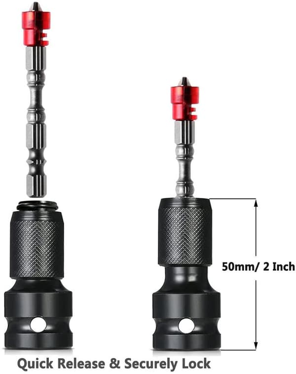 Bitsadapter Adapterhylse 1/2 "- 1/4 HEX