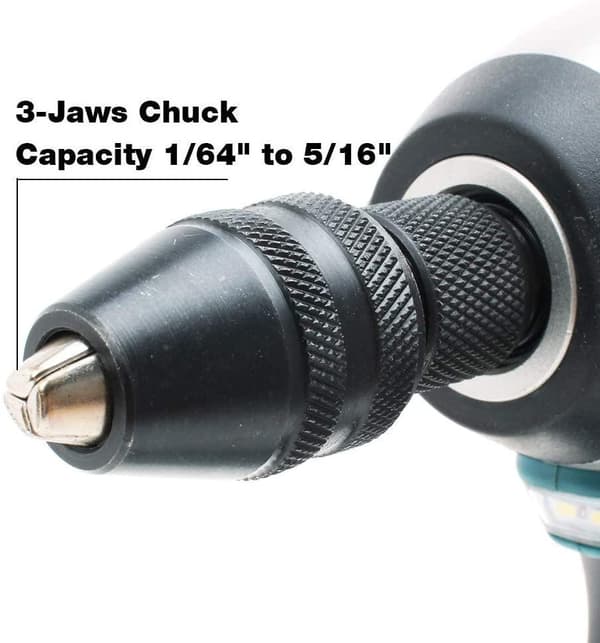 Hurtigchuck med sekskantbrakett 0,3-3MM, 1/4"
