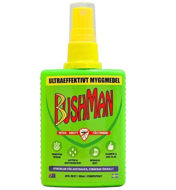 BUSHMAN MYGGSRAY PUMPRAY 90 ML, 12-PACK (full kartong)