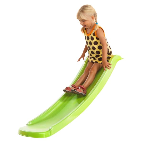AXI Sky120 Rutschkana i limegrön - 118 cm | Tilläggsrutschkana av syntetiskt material för plattformshöjd 60cm | Tilläggselement för lekstuga