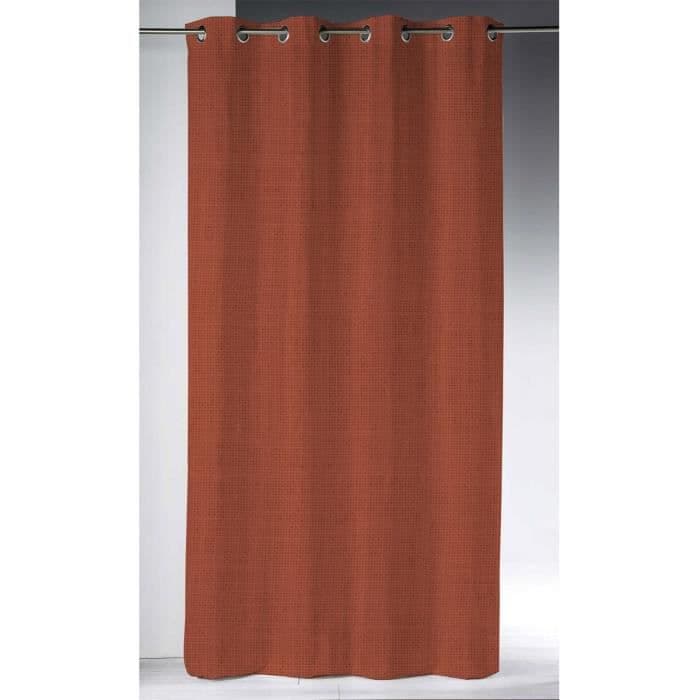 Tvättad linnegardin 140x280 cm - Ocher