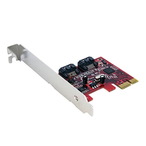 DELL 2-Portový PCI-Express SATA řadič pro rozšíření serveru na 4x 3.5" + 2x 2.5" disky/ pro PowerEdge T20/ T30/ T40 Punainen
