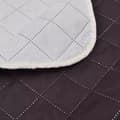Miniatyrbillede 3 af 4: vidaXL Dobbeltsided quiltet sengetæppe beige/brun 230 x 260 cm