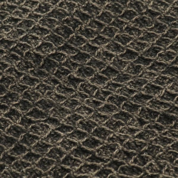 vidaXL Pledd bomull 220x250 cm antrasitt/brun