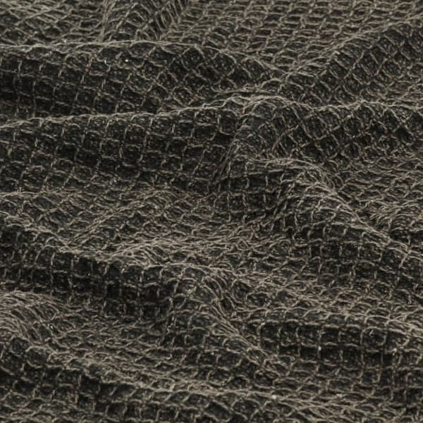 vidaXL Pledd bomull 220x250 cm antrasitt/brun