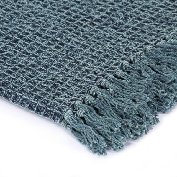 vidaXL Filt bomull 160x210 cm indigo