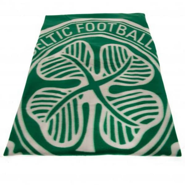 Celtic FC Crest Fleece Blanket Green One Size