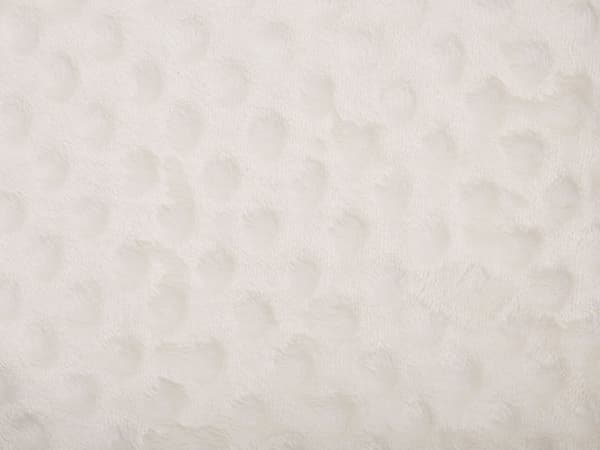 Filt Beige Polyester 200 x 220 med Pom Poms Popcorntextur Mjuk Sängöverkast