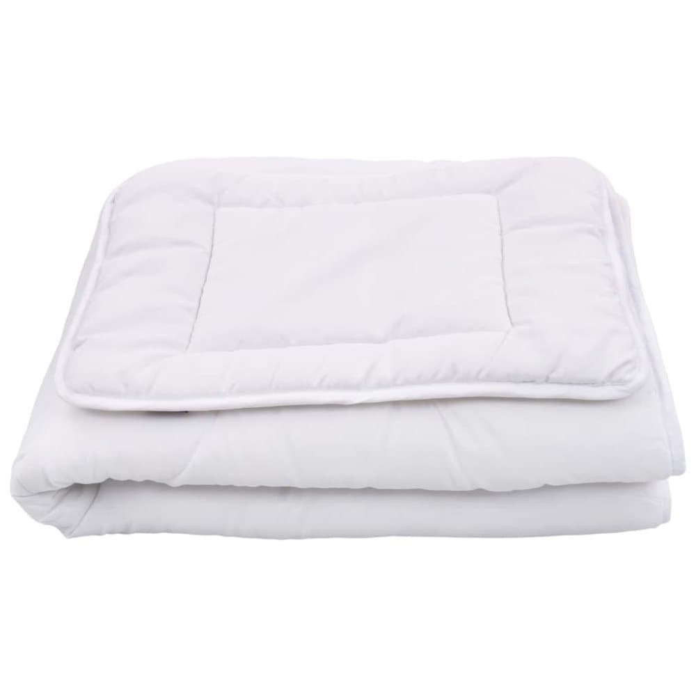 vidaXL Dynesett barn 3 deler hvit 100x135 cm/40x60 cm