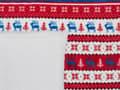 Miniatyrbild 6 av 6: Filt Throw Röd Blå Flanell 200 x 220 cm Vinter Fluffig Klassisk Julmönster