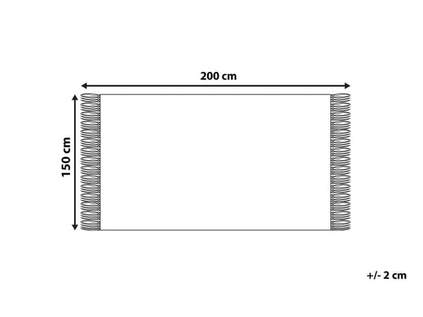 Huopa smaragdinvihreä 200 x 150 cm polyesteri tupsullinen neulottu