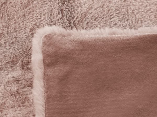 Filt Rosa Polyester 130 x 180 cm Överkast Gyllene Marmormönster Vardagsrum Sovrum