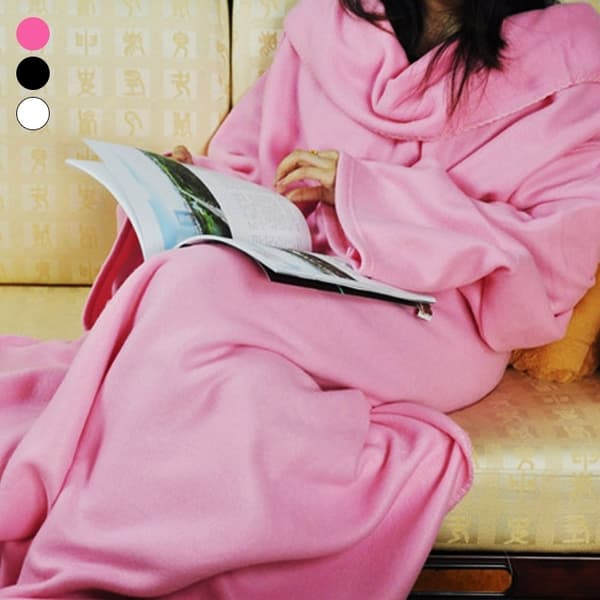 Snuggie filt med ärmar Rosa