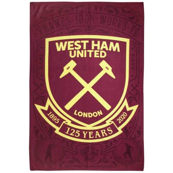 West Ham United FC 125 år Fleecetäcke