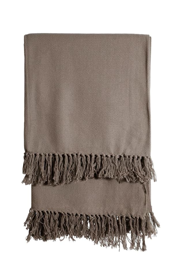 Plaid Greige Chenille 140x170 cm