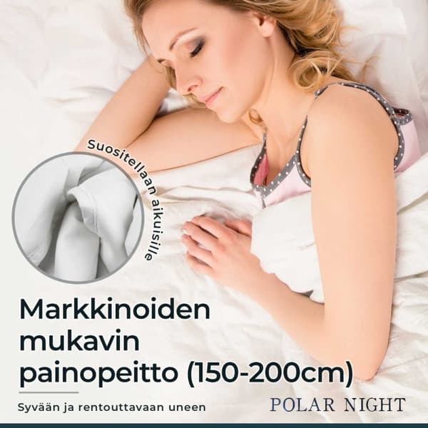 Polar Night tyngdtäcke bomull, 150x200cm (5-13kg) - 11 kg